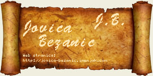 Jovica Bežanić vizit kartica